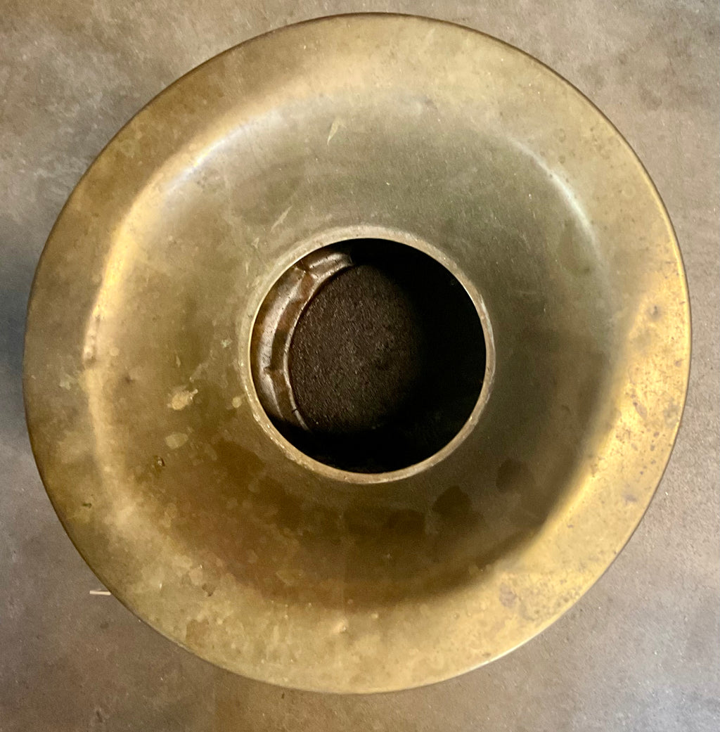 Vintage Union Pacific brass spittoon